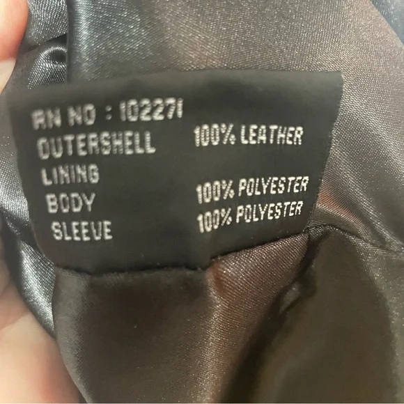 R&O Reilly Olmes Womens Black Genuine Leather Coat Mid Length Size M - Picture 8 of 12